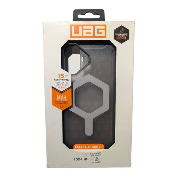 Urban Armor Gear Other - Z1. UAG Essential Armor Case‎ W/Magsafe For Apple iPhone 16 - Ash